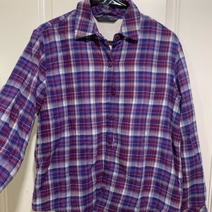 lee fleece button down